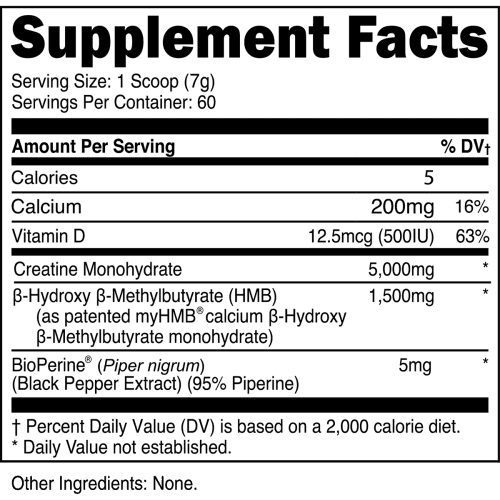 Creatine HMB Unflavored 60S SFP 1200x1200 5215b55e 490f 4459 bf6e a00f9e058bd9